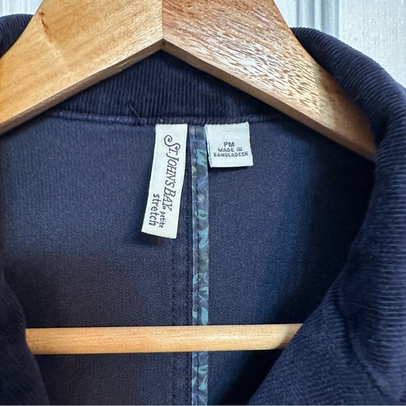 St. John's Bay Women's MP Blue Corduroy‎ Button-Up Jacket Mid-Length Casual - Picture 3 of 6